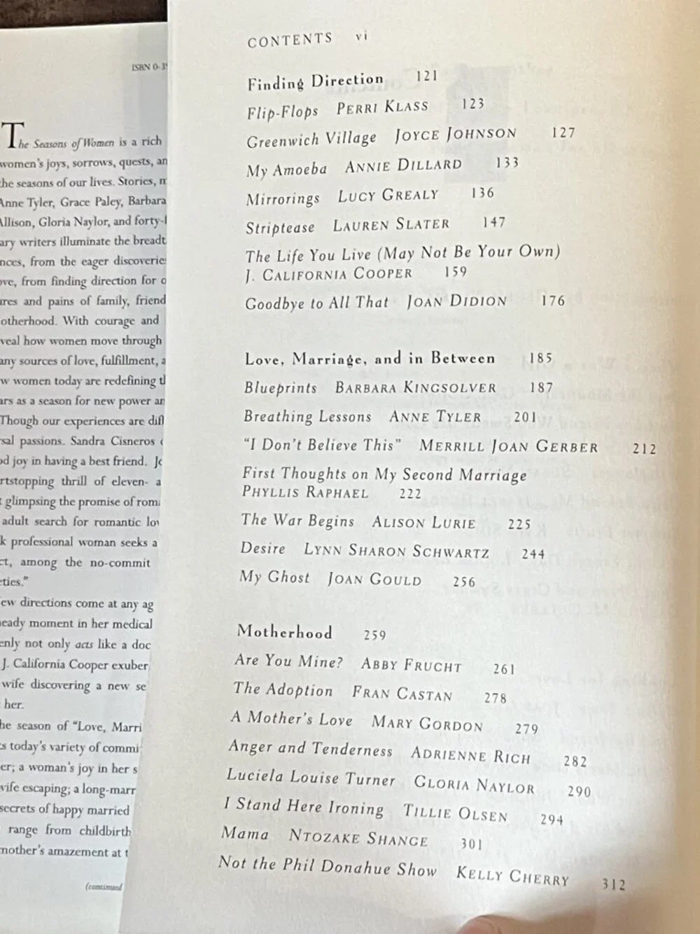 The Seasons of Women, An Anthology Edited by Gloria Norris